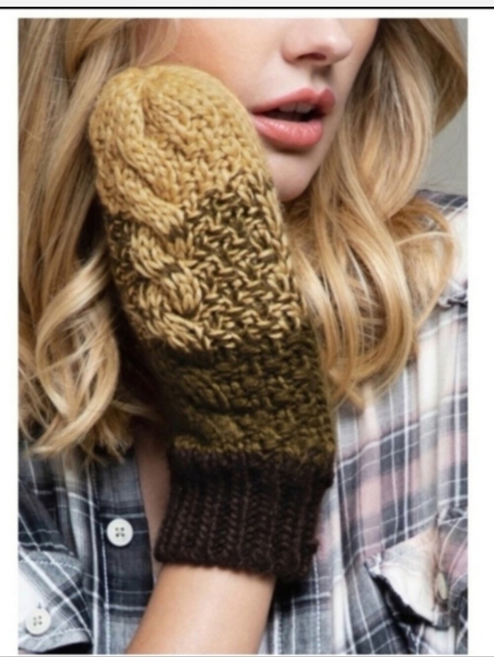 Womens Fur Lined Mittens